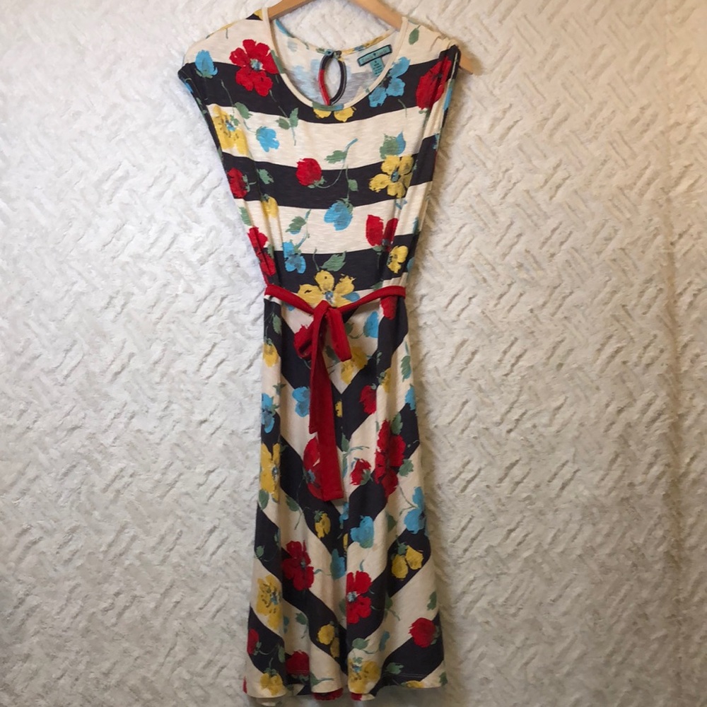 Stripes and flower dress